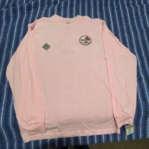 Men’s Van’s long sleeve pink T-shirt size Medium